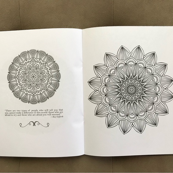 Final sale New Relaxing Mandala Advanced Coloring Book Set - Picture 6 of 6